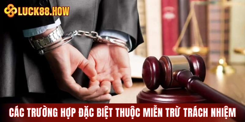 Các trường hợp đặc biệt thuộc phạm vi miễn trừ trách nhiệm